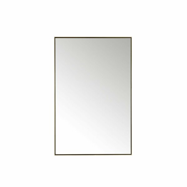 James Martin Vanities Rohe 26in Mirror, Champagne Brass 715-M26-CB
